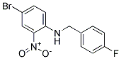 (4-Bromo-2-nitro-phenyl)-(4-fluoro-benzyl)-amine Struktur