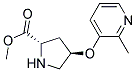 methyl (2S,4R)-4-[(2-methylpyridin-3-yl)oxy]pyrrolidine-2-carboxylate Struktur