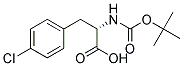 (2S)-2-[(tert-butoxycarbonyl)amino]-3-(4-chlorophenyl)propanoic acid Struktur