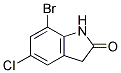 7-bromo-5-chloro-1,3-dihydro-2H-indol-2-one Struktur