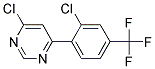 4-Chloro-6-(2-chloro-4-trifluoromethyl-phenyl)-pyrimidine Struktur