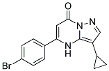 5-(4-bromophenyl)-3-cyclopropylpyrazolo[1,5-a]pyrimidin-7(4H)-one Struktur