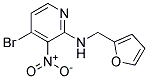 (4-Bromo-3-nitro-pyridin-2-yl)-furan-2-ylmethyl-amine Struktur