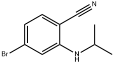 4-Bromo-2-isopropylamino-benzonitrile Struktur