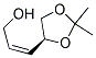 (2Z)-3-[(4S)-2,2-dimethyl-1,3-dioxolan-4-yl]prop-2-en-1-ol Struktur