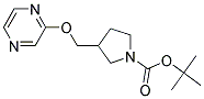 3-(Pyrazin-2-yloxymethyl)-pyrrolidine-1-carboxylic acid tert-butyl ester Struktur