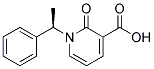 2-oxo-1-[(1R)-1-phenylethyl]-1,2-dihydropyridine-3-carboxylic acid Struktur