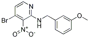 (4-Bromo-3-nitro-pyridin-2-yl)-(3-methoxy-benzyl)-amine Struktur