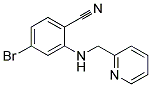 4-Bromo-2-[(pyridin-2-ylmethyl)-amino]-benzonitrile Struktur