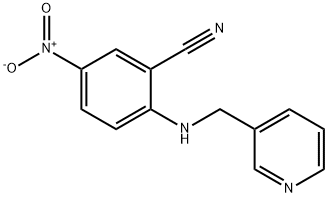 5-Nitro-2-[(pyridin-3-ylmethyl)-amino]-benzonitrile Struktur