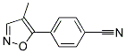 4-(4-methylisoxazol-5-yl)benzonitrile Struktur