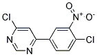 4-Chloro-6-(4-chloro-3-nitro-phenyl)-pyrimidine Struktur