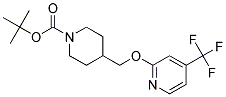 4-(4-Trifluoromethyl-pyridin-2-yloxymethyl)-piperidine-1-carboxylic acid tert-butyl esteer Struktur