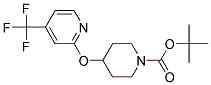 4-(4-Trifluoromethyl-pyridin-2-yloxy)-piperidine-1-carboxylic acid tert-butyl ester Struktur