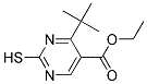 ethyl 4-tert-butyl-2-sulfanylpyrimidine-5-carboxylate Struktur