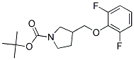 3-(2,6-Difluoro-phenoxymethyl)-pyrrolidine-1-carboxylic acid tert-butyl ester Struktur