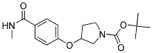 3-(4-Methylcarbamoyl-phenoxy)-pyrrolidine-1-carboxylic acid tert-butyl ester Struktur