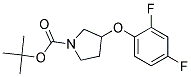 3-(2,4-Difluoro-phenoxy)-pyrrolidine-1-carboxylic acid tert-butyl ester Struktur