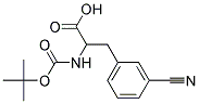 2-[(tert-butoxycarbonyl)amino]-3-(3-cyanophenyl)propanoic acid Struktur