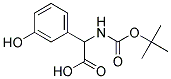 [(tert-butoxycarbonyl)amino](3-hydroxyphenyl)acetic acid Struktur