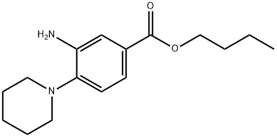 BUTYL 3-AMINO-4-PIPERIDIN-1-YLBENZOATE Struktur