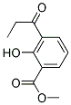 Methyl 2-Hydroxy-3-(1-Oxopropyl)Benzoate Struktur