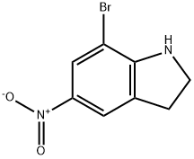 7-BROMO-5-NITROINDOLINE
 Structure