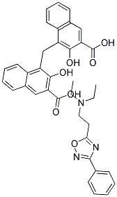 Oxolamine pamoate Struktur