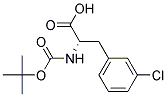 N-tert-Butoxycarbonyl-D-3-(3-chlorophenyl)alanine Struktur