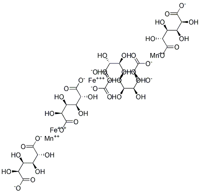 Iron(III) manganese saccharate Struktur