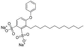 Dodecyldiphenyl ether disulfonate, disodium salt Struktur