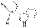 ((3-INDOLYL)(METHYLTHIO)METHYLENE)MALONONITRILE Struktur