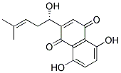 (S)-5,8-DIHYDROXY-2-(1-HYDROXY-4-METHYL-3-PENTENYL)-1,4-NAPHTHOQUINONE Struktur