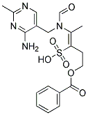 (Z)-2-(N-((4-AMINO-2-METHYL-5-PYRIMIDINYL)METHYL)FORMAMIDO)-5-BENZOYLOXY-2-PENTENE-3-SULFONICACID Struktur