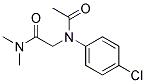 2-(N-(P-CHLOROPHENYL)ACETAMIDO)-N,N-DIMETHYLACETAMIDE Struktur