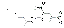 2-OCTANONE2,4-DINITROPHENYLHYDRAZONE Struktur