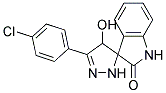 3'-(P-CHLOROPHENYL)-4'-HYDROXYSPIRO(INDOLINE-3,5'-(2)PYRAZOLINE)-2-ONE Struktur