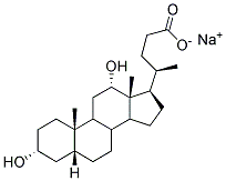 3A,12A-DIHYDROXY-5B-CHOLAN-24-OICACIDSODIUMSALT Struktur