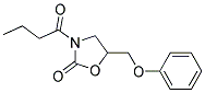 3-BUTYRYL-5-PHENOXYMETHYL-2-OXAZOLIDINONE Struktur