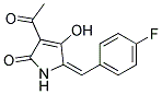 3-ACETYL-5-(4-FLUOROBENZYLIDENE)-4-HYDROXY-3-PYRROLIN-2-ONE Struktur