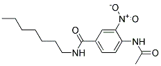 4-ACETAMIDO-N-HEPTYL-3-NITROBENZAMIDE Struktur