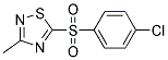 5-(P-CHLOROPHENYLSULFONYL)-3-METHYL-1,2,4-THIADIAZOLE Struktur