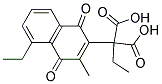 DIETHYL(3-METHYL-1,4-DIOXO-1,4-DIHYDRO-2-NAPHTHYL)MALONATE Struktur