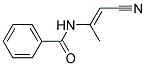 N-(2-CYANO-1-METHYLVINYL)BENZAMIDE Struktur