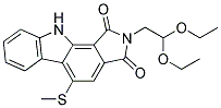 N-(2,2-DIETHOXYETHYL)-4-METHYLTHIO-1,2-CARBAZOLEDICARBOXIMIDE Struktur