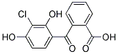 O-(3-CHLORO-2,4-DIHYDROXYBENZOYL)BENZOICACID Struktur