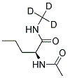 N-ACETYLNORVALINE(METHYL-D3)AMIDE Struktur