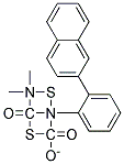 O-(2-NAPHTHYL)4,4-DIMETHYL-2-PHENYL-1,3-DITHIOALLOPHANATE Struktur