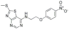 2-Methylthio-7-[2-(4-nitrophenoxy)ethylamino]-thiazolo[4,5-d]pyrimidine Struktur