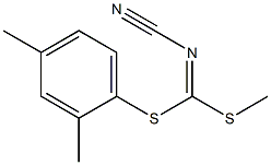 Methyl(2,4-dimethylphenyl)cyanocarbonimido-dithioate Struktur